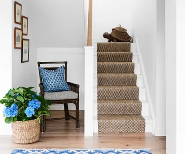 A stunning blue and white rebuild on the Mornington Peninsula