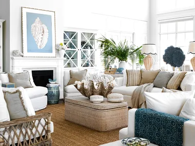 Coastal Grandma style living room