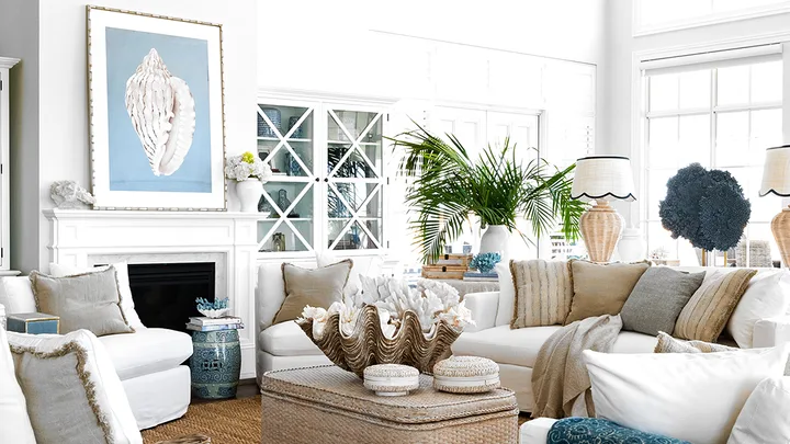 Coastal Grandma style living room