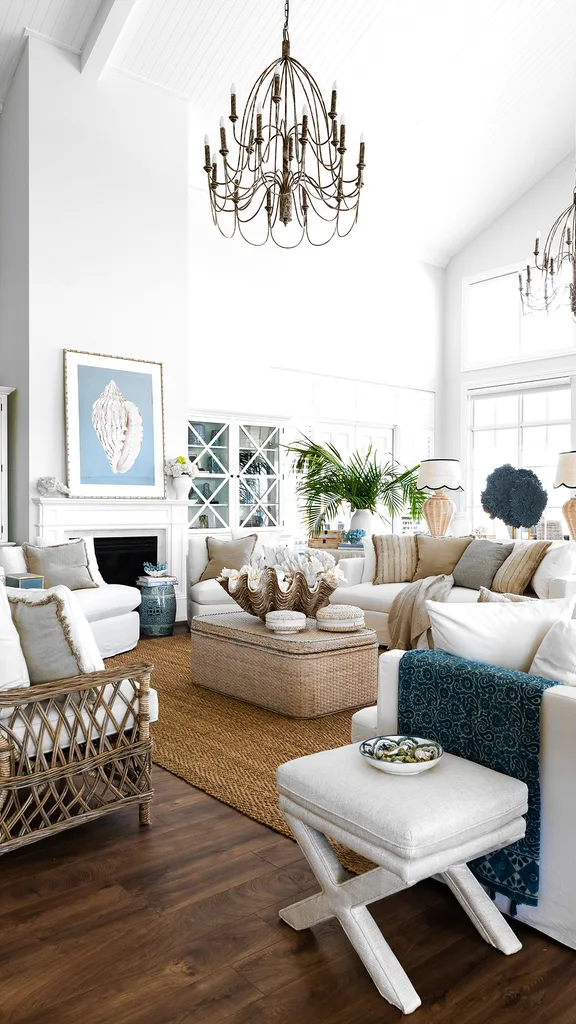 Coastal Grandma style living room