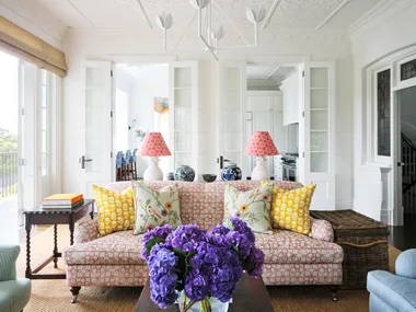 Colourful renovation Federation home with harbour views