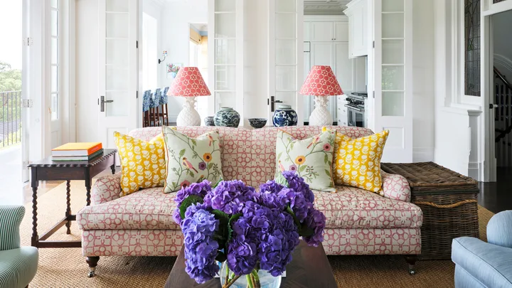 Colourful renovation Federation home with harbour views