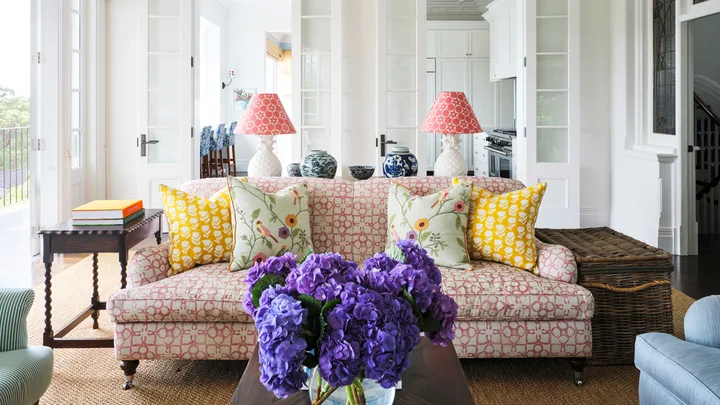 Colourful renovation Federation home with harbour views
