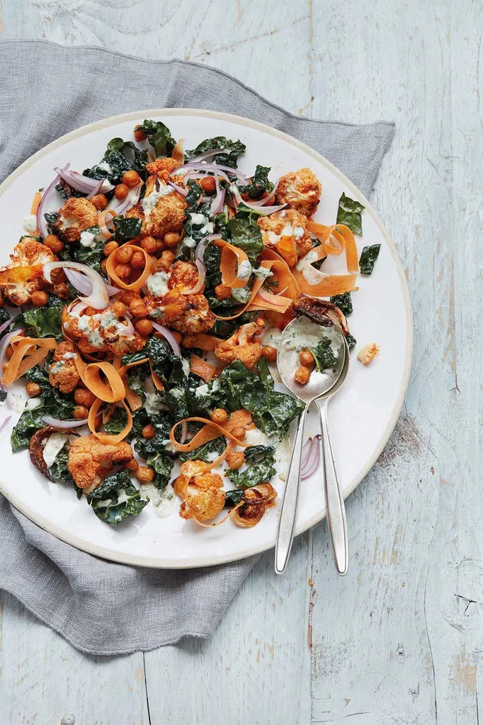 Cauloflower chickpea bowl