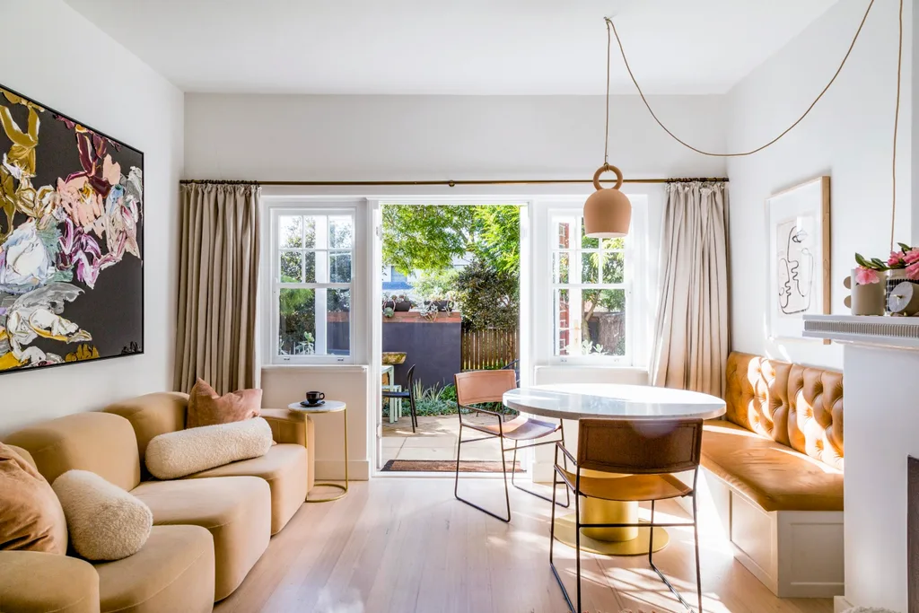 renovated apartment in melbourne living room