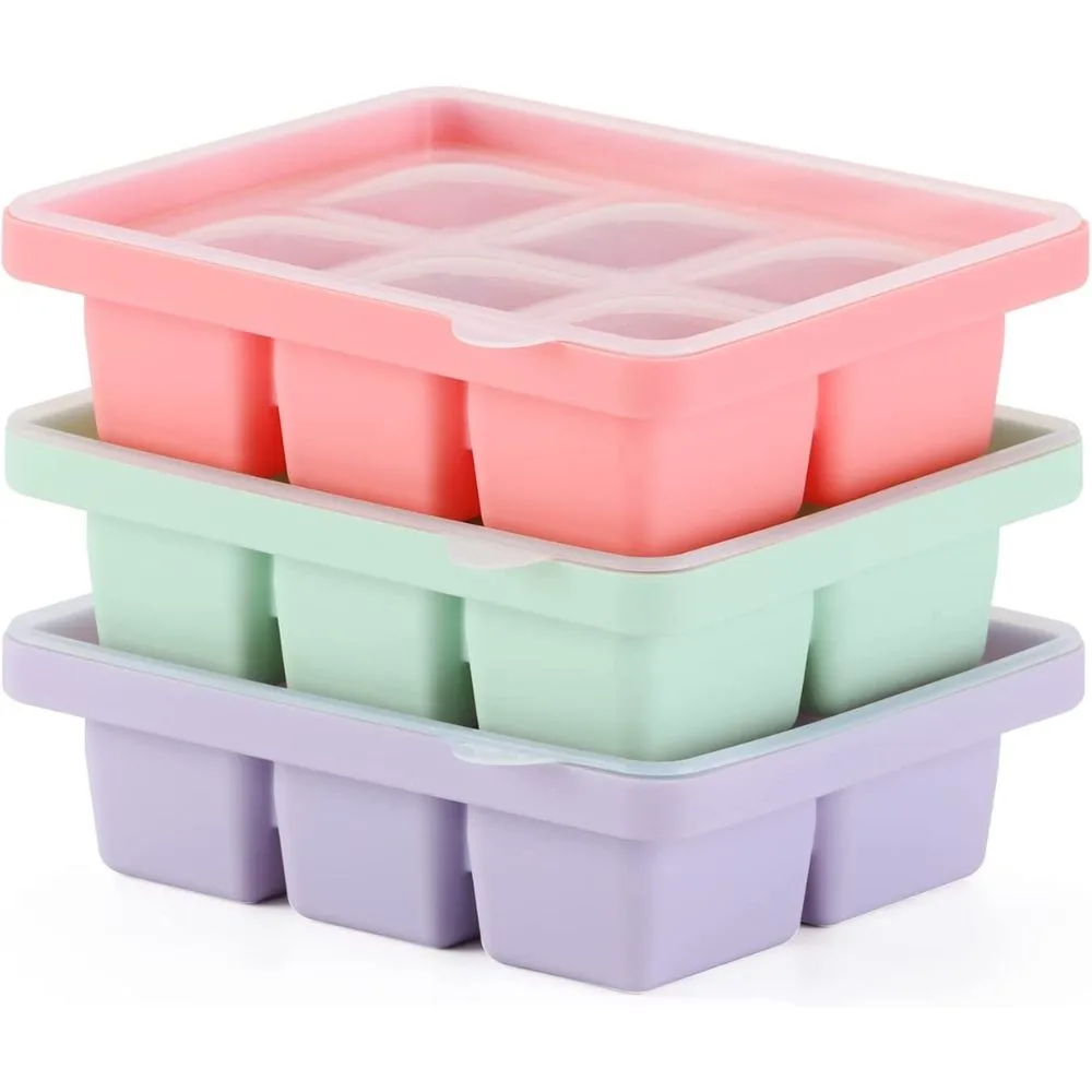 Easy release silicone ice cube tray