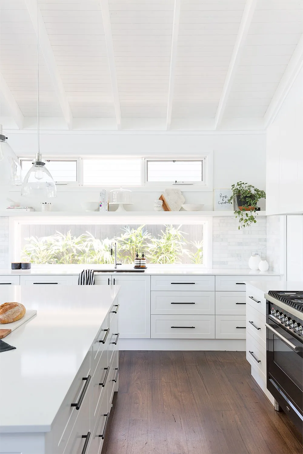 Kitchen window splashback