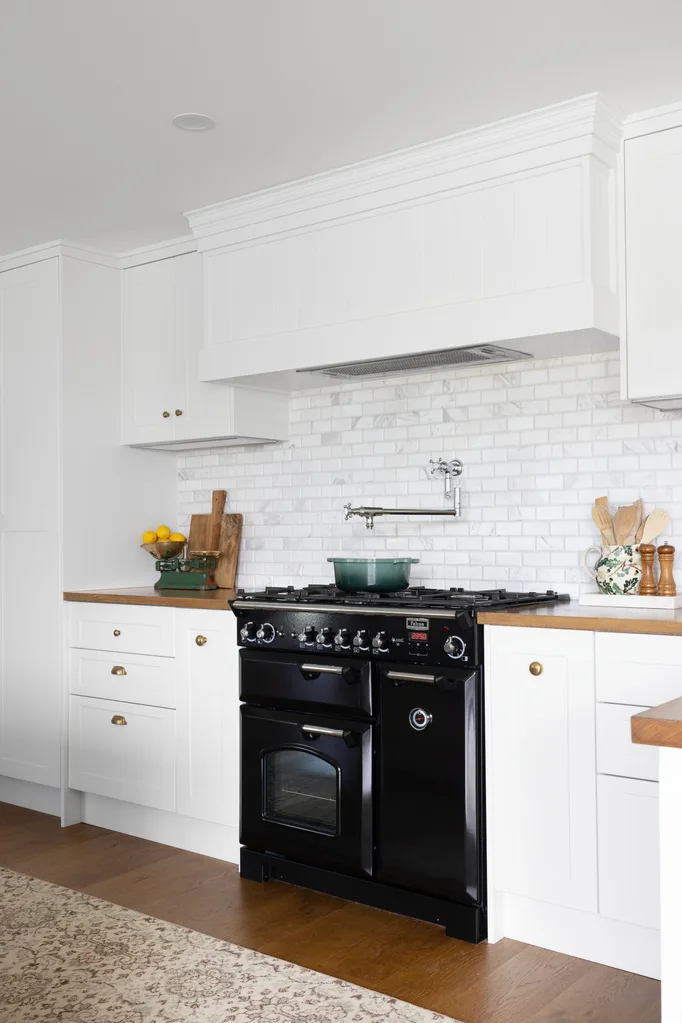 kaboodle kitchen cabinetry subway tile splashback