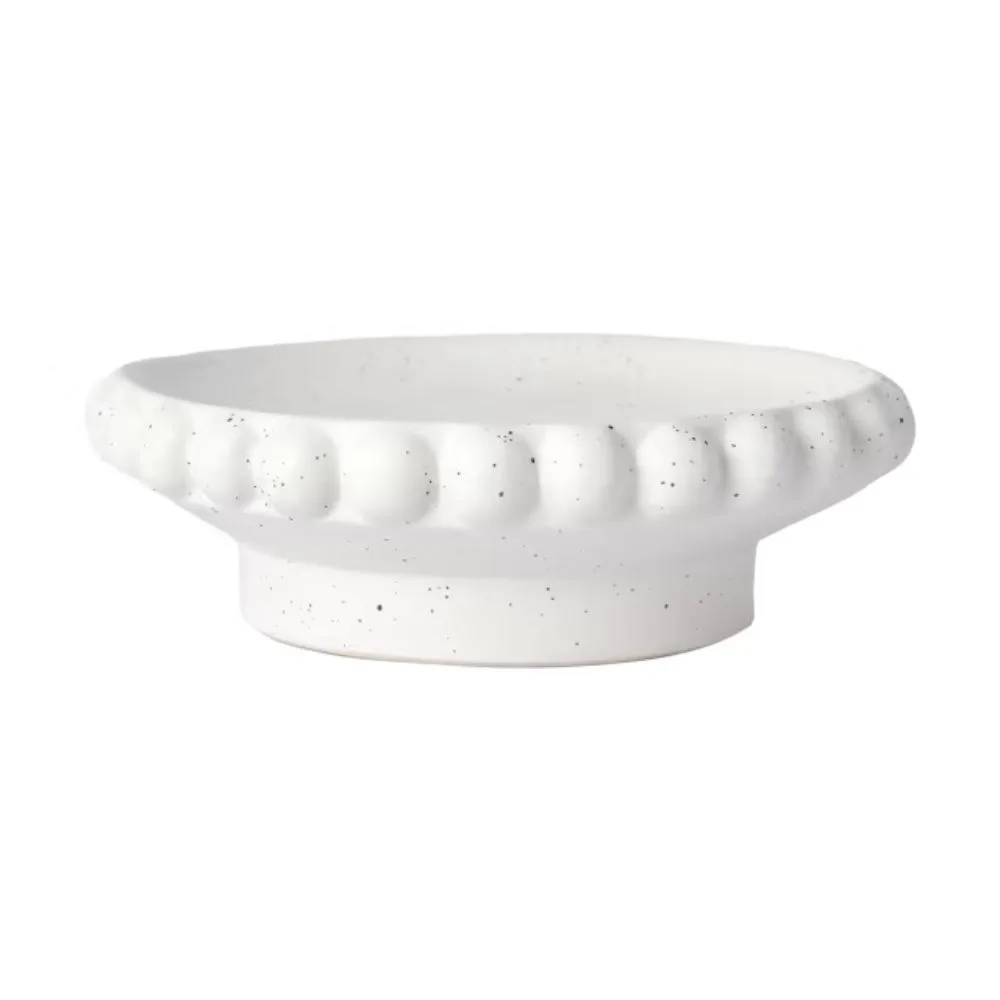 White beaded bowl