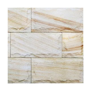 Marble Ceramic Corp Himalayan Teak Rock Face Cladding Sandstone 500x250x35mm