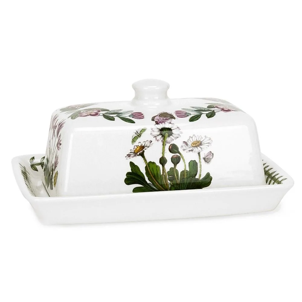 Portmeirion Botanic Garden Covered Butter Dish 18x12cm, $235, David Jones