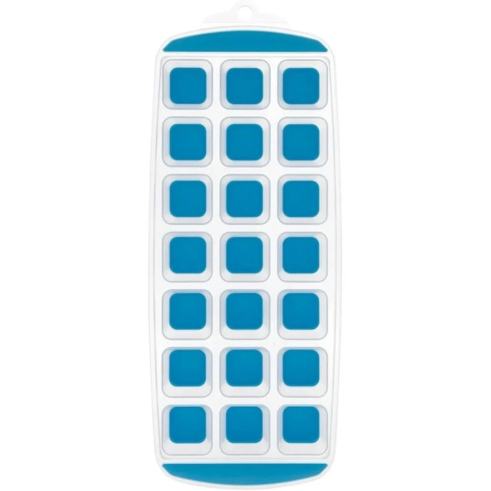 square ice tray blue