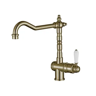 Temple and Webster Classic Brass Kitchen Mixer