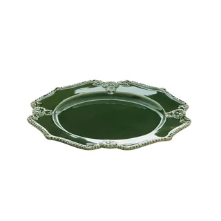 Dinner plate in Bretagne Green