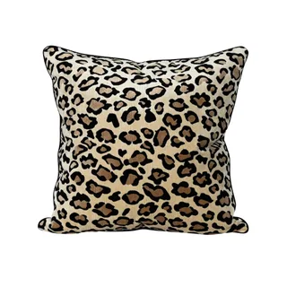 &lsquo;Coco&rsquo; cushion in Leopard, 55cm x 55cm