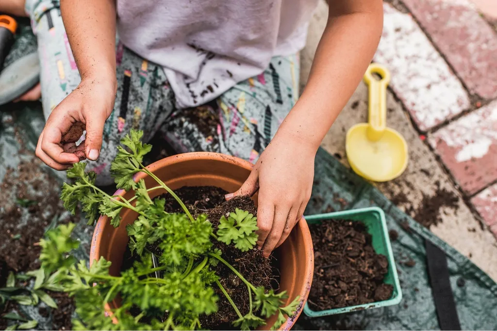 Kids gardening