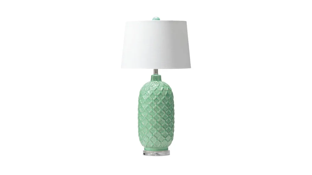 Black Mango 'Morocco' table lamp in Mint, The Block Shop