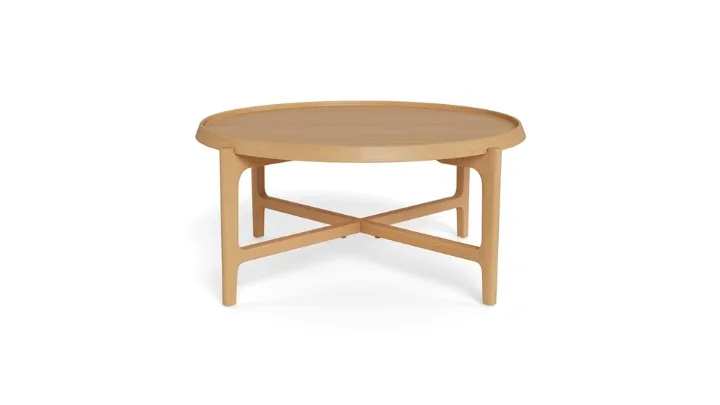 Japandi style timber coffee table