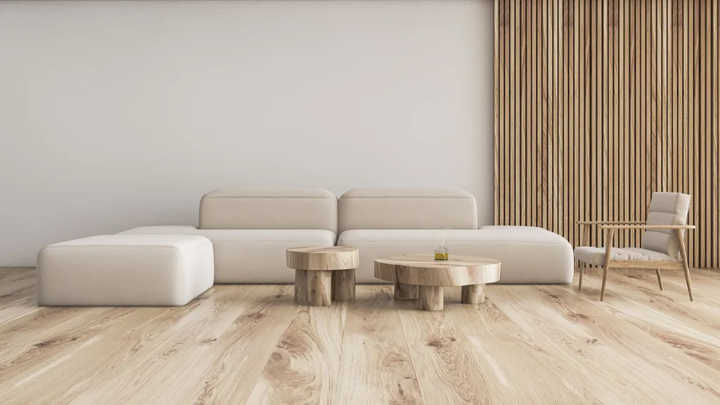 Blonde laminate wood