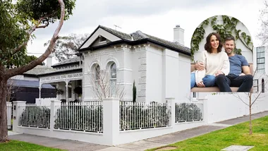 Sam and Snezana Wood home exterior portrait