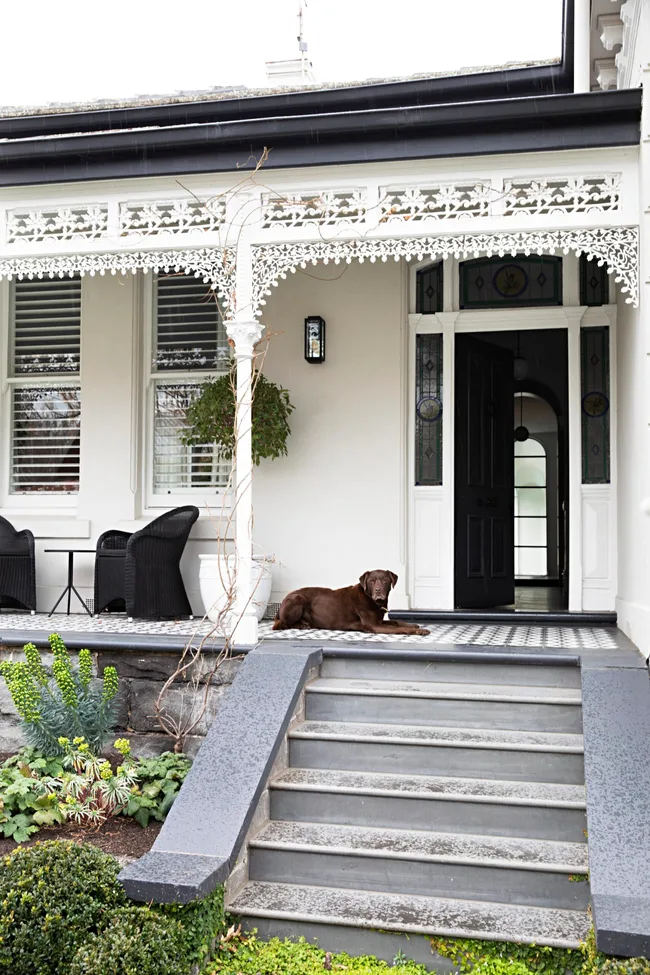 Sam and Snezana Wood home entrance