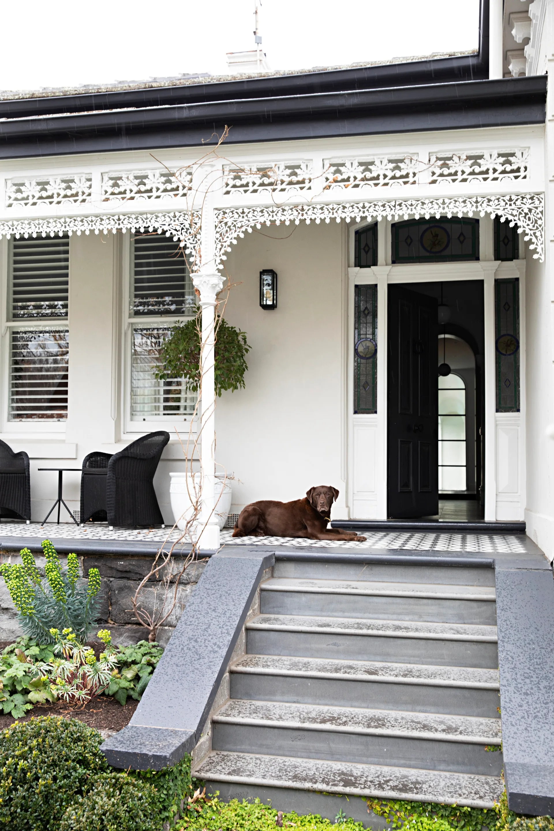 Sam and Snezana Wood home entrance