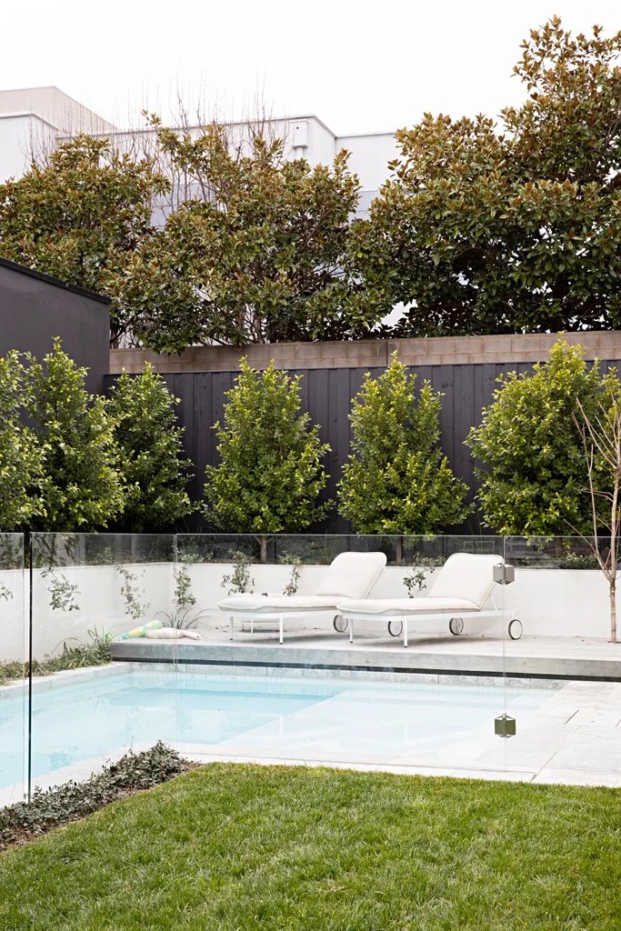 Sam and Snezana Wood swimming pool Elsternwick home