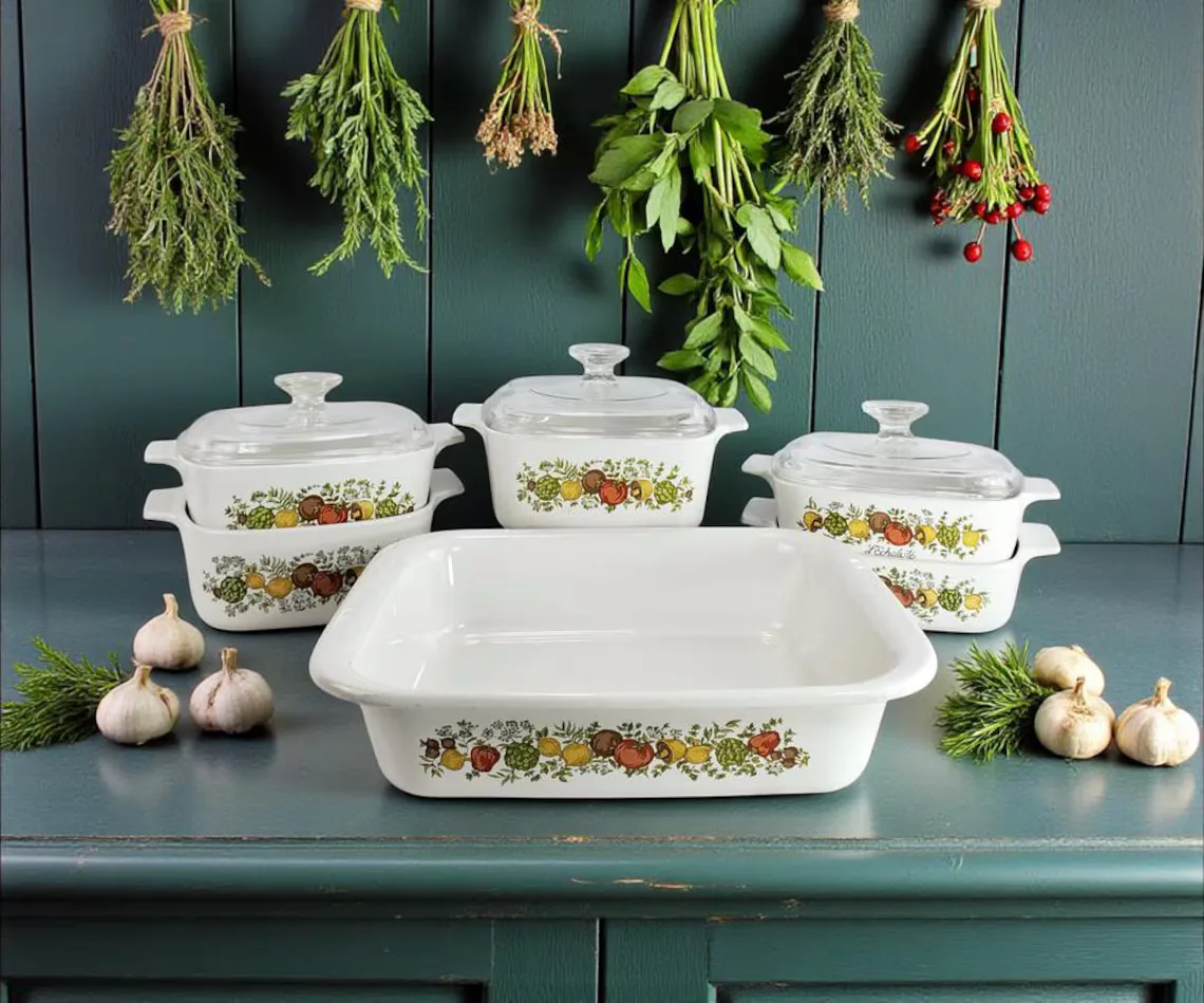 Vintage Corning Ware Spice of Life Cookware