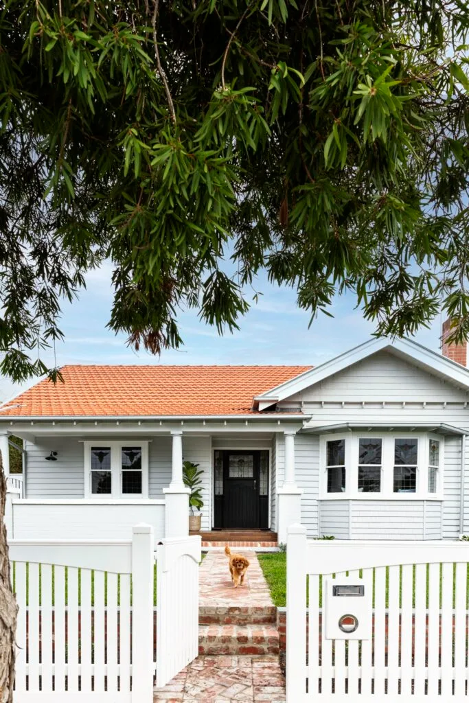 melbourne 1920s bungalow white picket fence