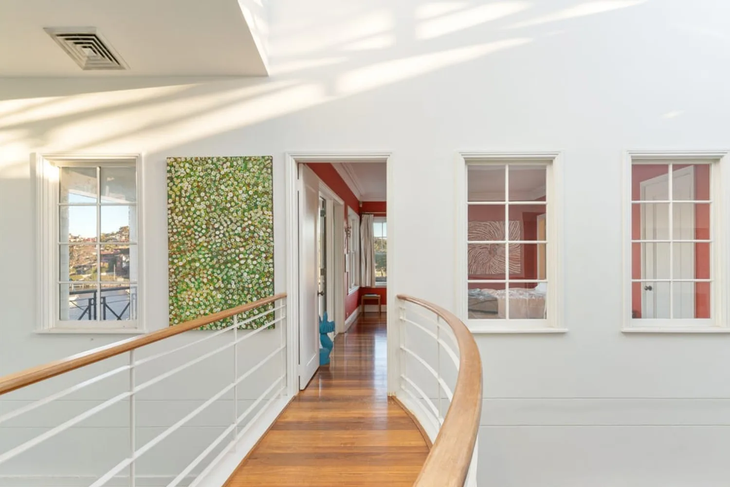 Jane Lu home Birchgrove upper level walkway