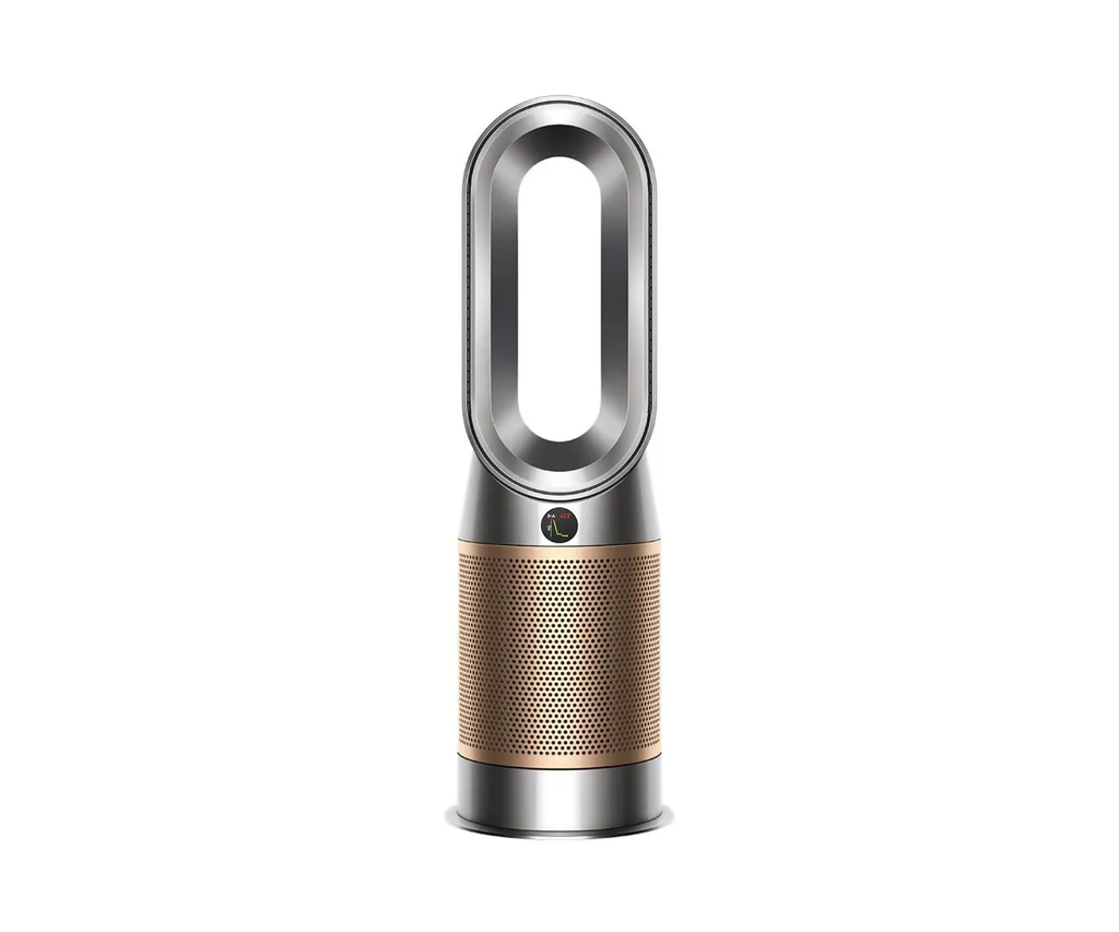 The Dyson Purifier Hot+Cool™ Formaldehyde purifying fan heater in Nickel/Gold.