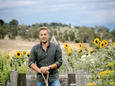 Portrait of garden designer Ashley James.