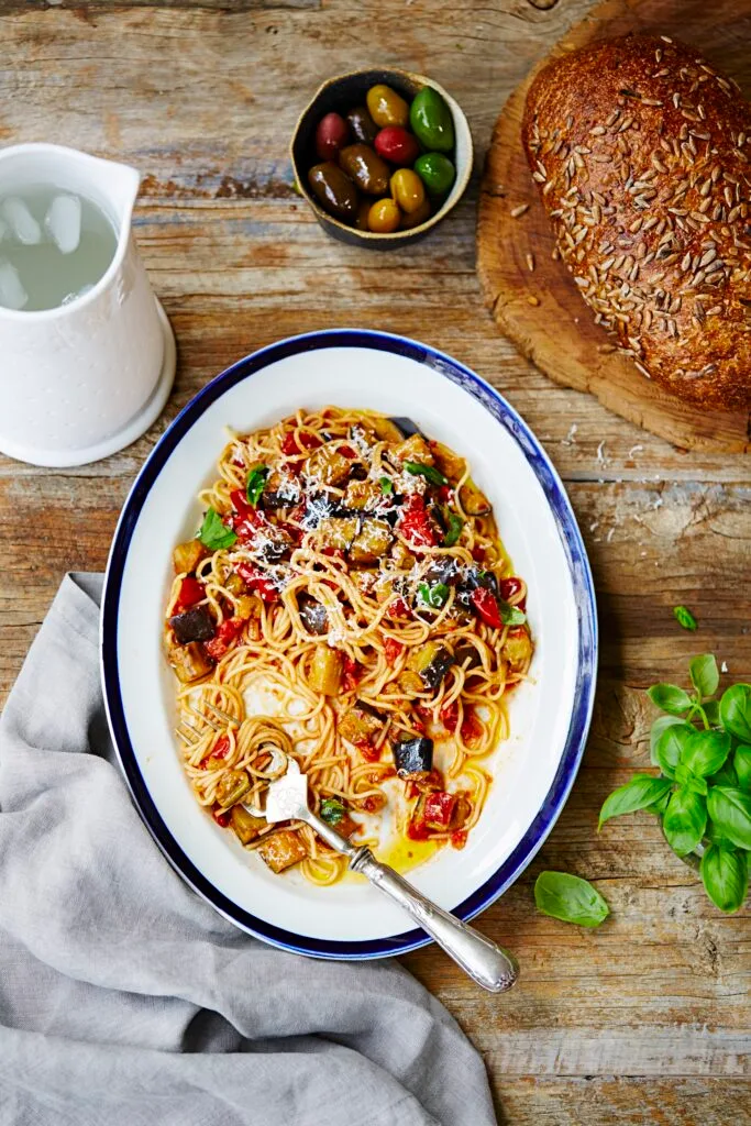 Sicilian spaghetti alla norma