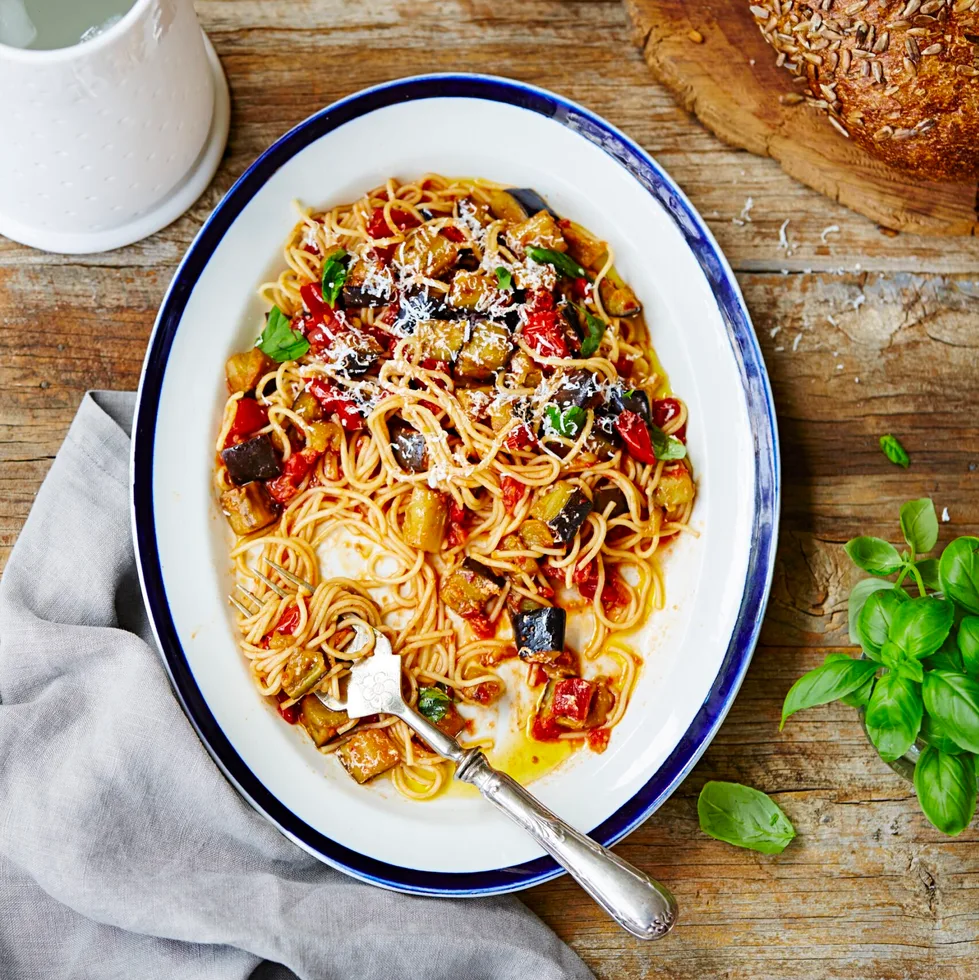 Sicilian spaghetti alla norma