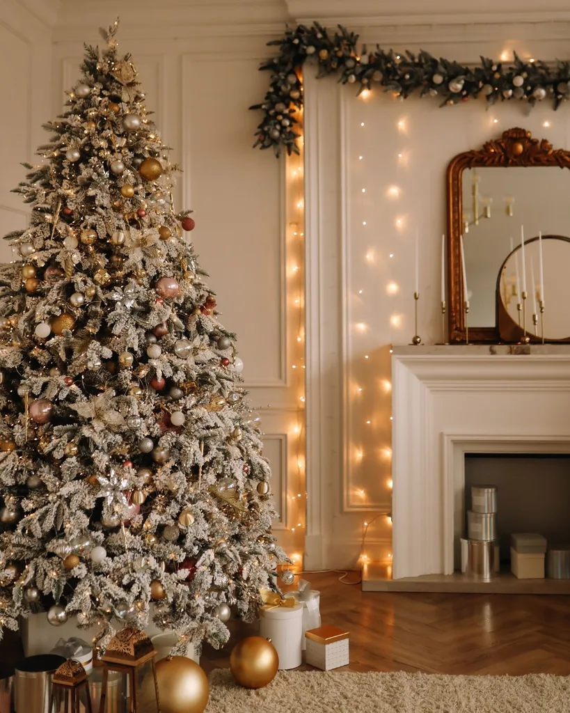 Fairy lights at Christmas.