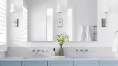 How to create a stylish, space-saving Jack and Jill bathroom