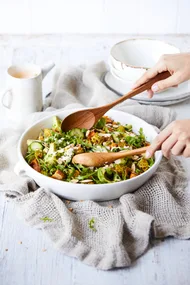 Romanesco healthy avocado salad.
