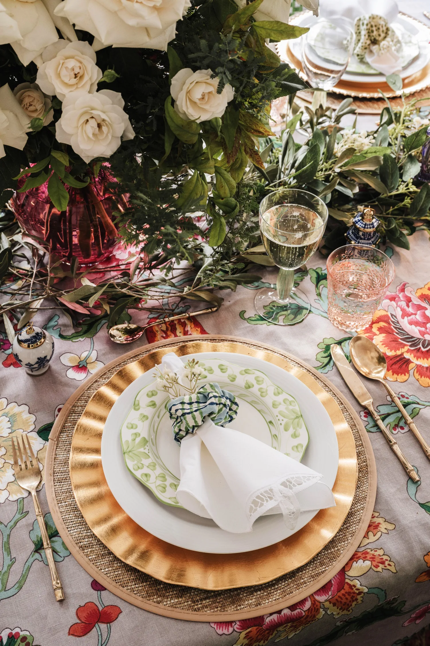 Melanie Parker Christmas decorations table