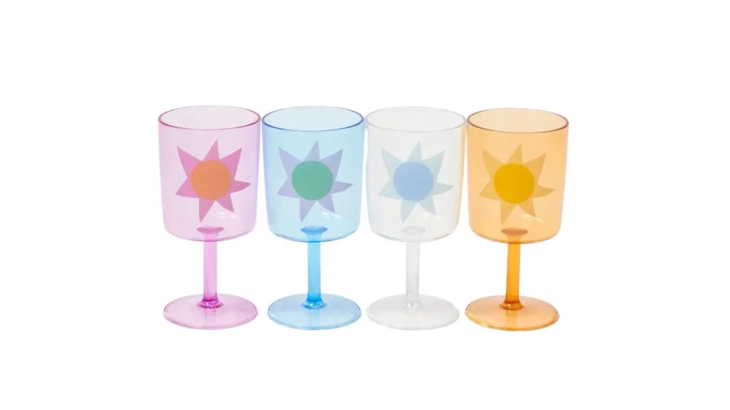 Poolside Wine Glasses Sunnylife