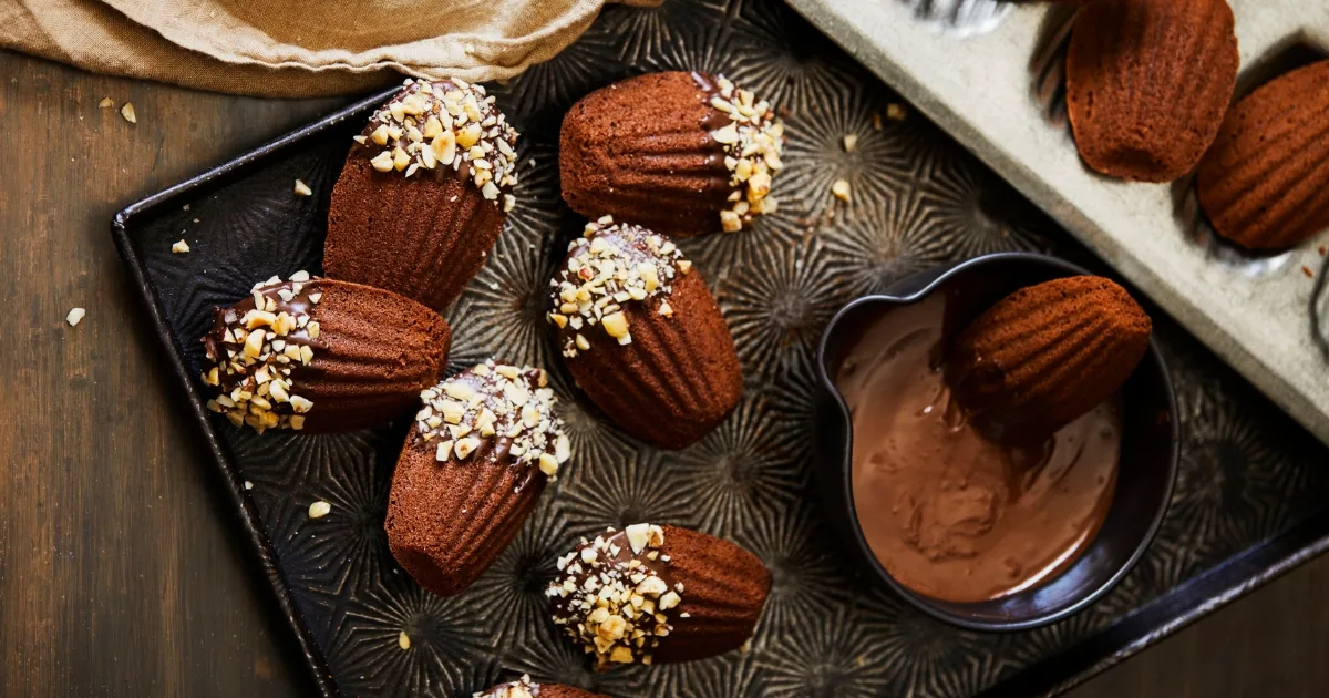 Chocolate Madeleines with Hazelnuts Recipe | Home Beautiful