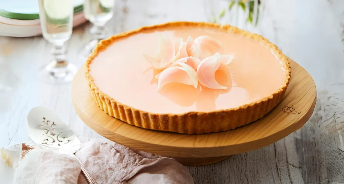 Panna Cotta Tart with Pink Grapefruit Recipe | Home Beautiful