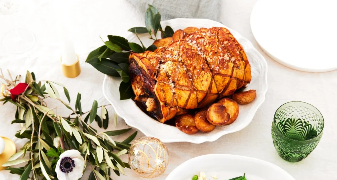 Christmas Rolled Roast Pork Loin With Apple And Thyme | Home Beautiful