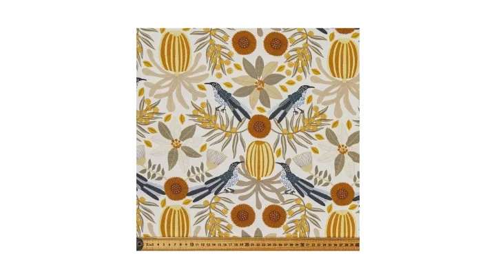 Jocelyn Proust Wattlebird 150 cm Cotton Canvas Fabric Natural 150 cm