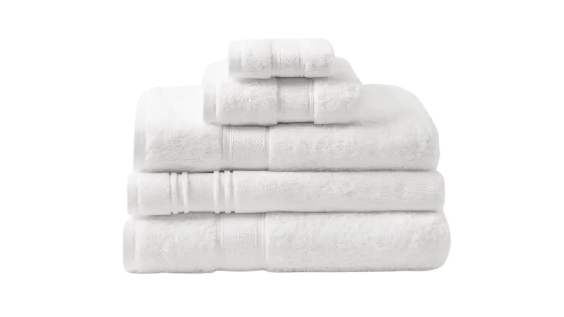 Morgan & Finch Egyptian Indulgence towel range in Snow.