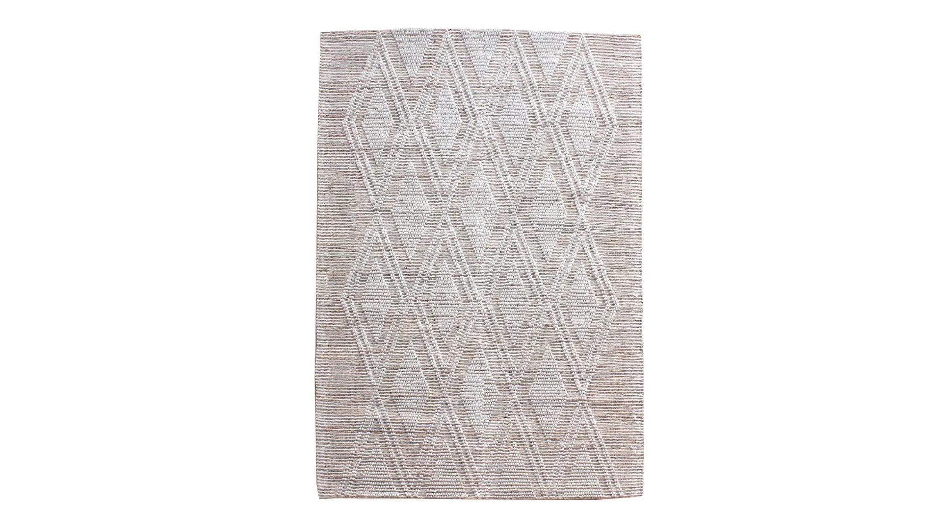 Sol hand-woven jute and wool rug.