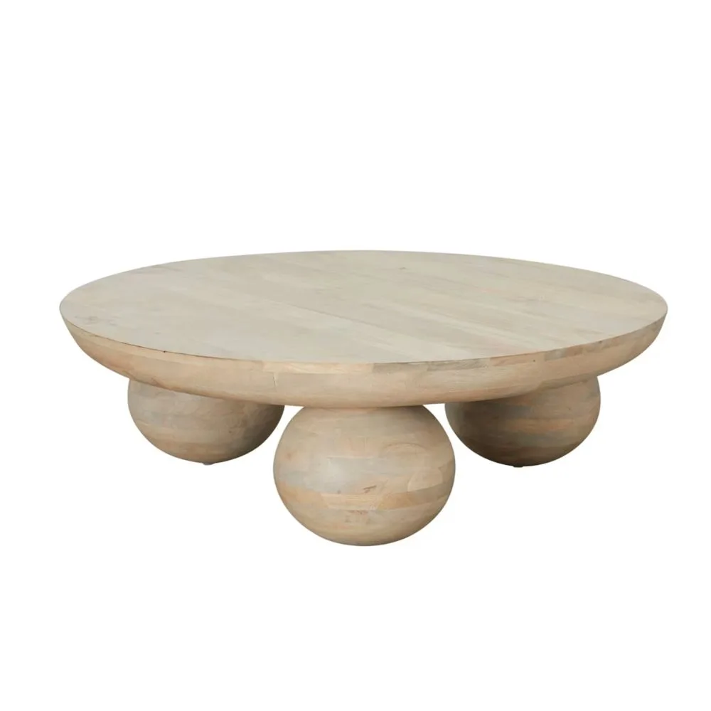 White wash bon coffee table.