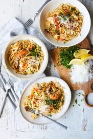 Chilli garlic lobster linguine