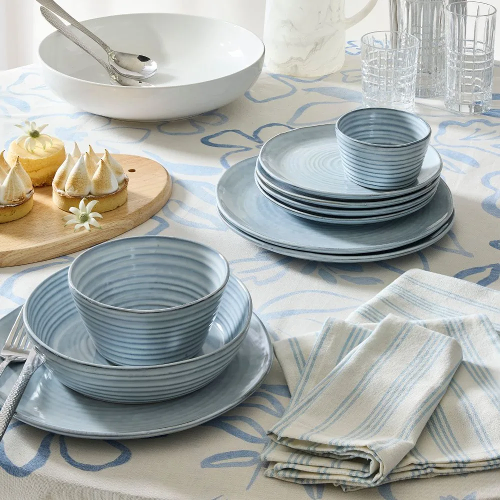 Blue tableware from Kmart