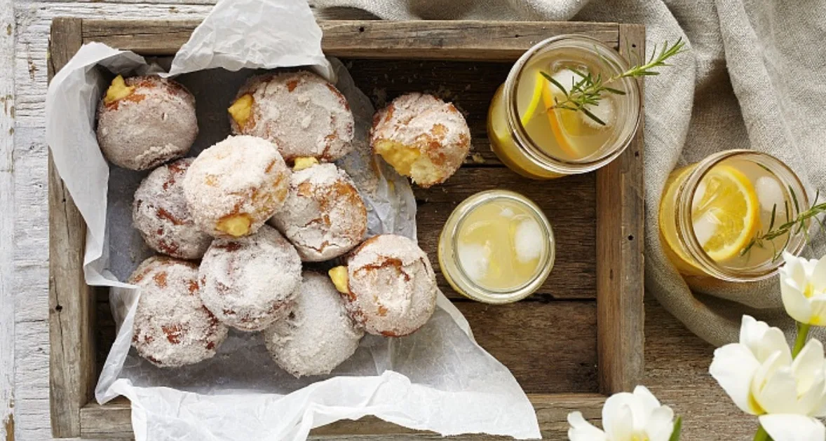 Orange Custard-filled Doughnut Recipe | Home Beautiful