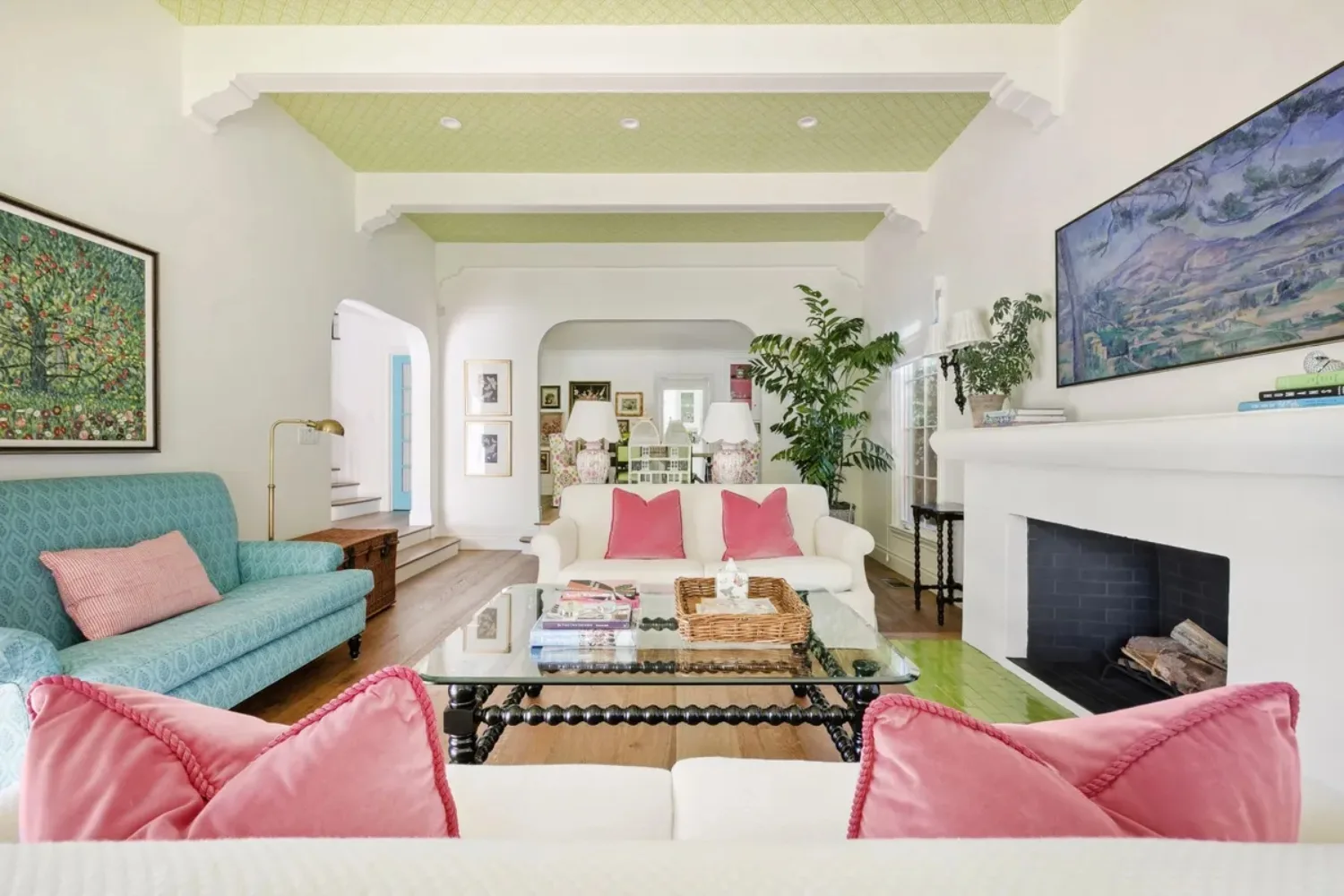 Emma Stone LA home living room